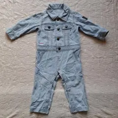 デニム風ロンパース