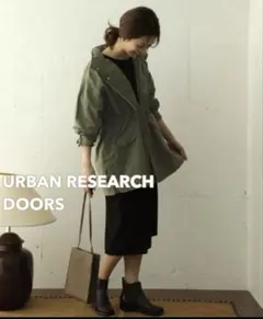 春アーバンリサーチドアーズ　ユーティリティショートコート　ミリタリーモッズコート