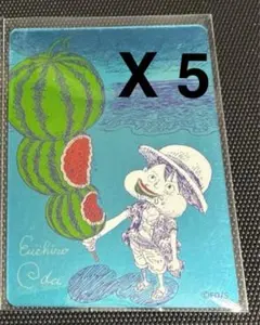 ナツコミ ONE PIECE ルフィ スイカ イラストカード 5枚セット - メルカリ