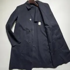 ダンケルド◆マッキントッシュ ステンカラーコート ゴム引き 綿 紺 36/S-M
