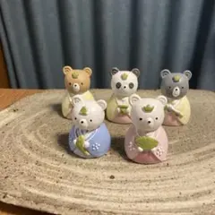 ナチュラルキッチン　ひな祭り　お内裏様　お雛様　三人官女　５点セット　オブジェ