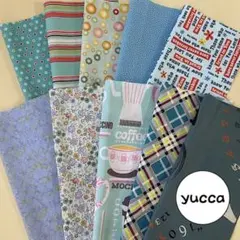 #40 カットクロス　バラエティセットJ　ブルーグリーン色々