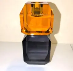 北欧 Hübsch Gem キャンドルホルダー アンバー/グレー