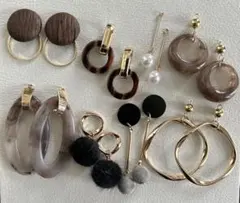 ハンドメイドピアス8点セット　まとめ売り
