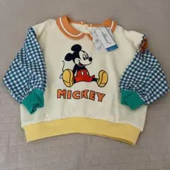 【新品】しまむら　ミッキー　はるぴのママ　トレーナー　100ディズニー