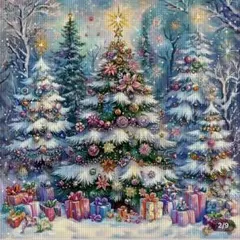 クロスステッチキット14CT 3本のクリスマスツリー