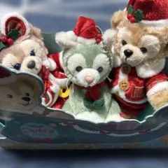 ディズニーシー ダッフィー シェリーメイ ジェラトーニクリスマス サンタ ぬいば