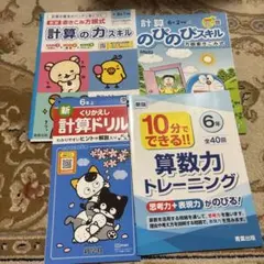 小学6年生のドリルセット！計算スキル/計算ドリル/算数力のサムネイル