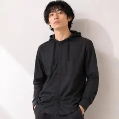 美品 HARE トップス フーディーシャツ　長袖　比翼ボタン　綿100％　日本製のサムネイル