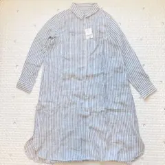 新品 ゼラールスポーツ リネン シャツワンピース 11号 L XL 元町ゼラール