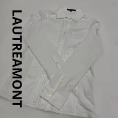 LAUTREAMONT ホワイト ピンタックシャツ 綺麗 綿100% 通勤