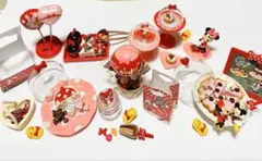 ミニーマウス ラブリーケーキ 7種 ショーケース レジ テーブルセット 