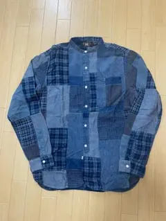 RRL バンドカラーパッチワークシャツ インディゴ アメカジ ヴィンテージ 楽天市場】ダブルアールエル RRL ラルフローレン DOUBLE RL インディゴ