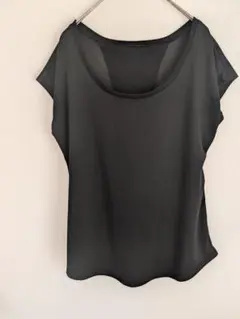 黒 メッシュバック 半袖 Tシャツ