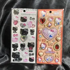 【正規品】キラキララインストーンシール 日焼け ハローキティ ゼブラ サンリオ