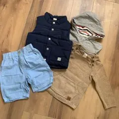 子供服セット　ベスト、ウールニット、パーカーなどまとめ売り