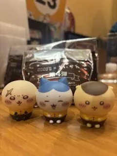 ちいかわ×ココス 第4弾 ソフビ人形 ハチワレとラッコとくりまんじゅう