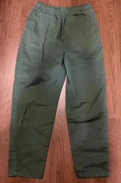 GU シェフパンツ 160 ロングパンツ カーキ