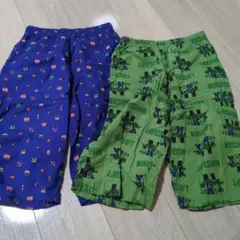 Minecraft・キャラクター柄 半ズボン 150　UNIQLO　ステテコ