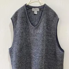 90s〜00s Eddie Bauer ニットベスト ビンテージ ワッフルのサムネイル
