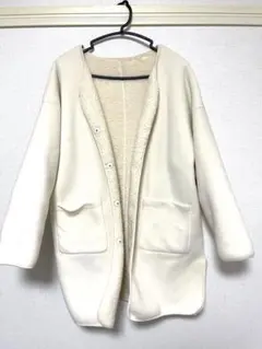 オーバーサイズ　リバーシブルフリースジャケット