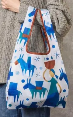 新品未使用★かルディのエコバッグ2026、Helpersブルー