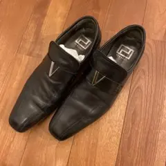 VERSACE シルバー 編み込み ビジネスシューズ 90_1017878-