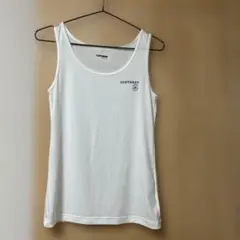 CONVERSE ホワイト タンクトップ　ヨガ