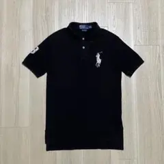 Polo by Ralph Lauren ビッグポニー ポロシャツ 黒 シルバーのサムネイル