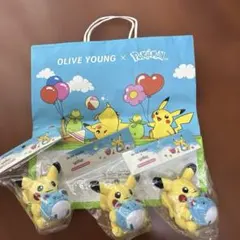 韓国限定 ポケモン オリーブヤング ピカチュウ ぬいぐるみキーリング