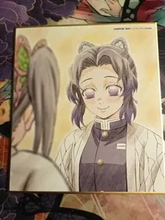 鬼滅の刃　胡蝶しのぶ　全集中展複製ミニ色紙☆おまけ付き