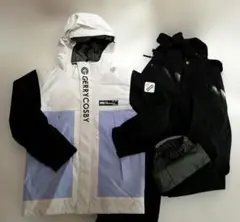 U327新品訳あり/150/調整機能付ボーイズ スキー・ボードウエア上下セット