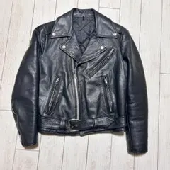 00's オールドユニクロ 羊革 ラムレザー ダブルジップ シングル