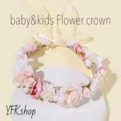 ベビー キッズ ヘアバンド カチューシャ ドレス 結婚式 花かんむり 花冠