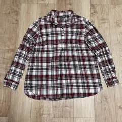 Eddie Bauer エディーバウアー　ラメ糸混　チェック柄　長袖シャツ