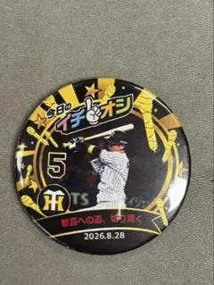 阪神タイガースイチオシ缶バッチ8月28日近本光司選手