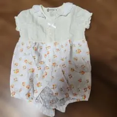 Croissance Bebe 花柄ロンパース 70