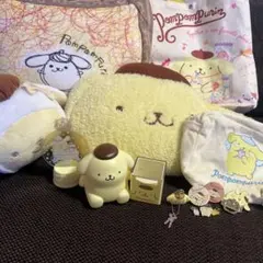 ポムポムプリン　セット　クッション　ぬいぐるみ