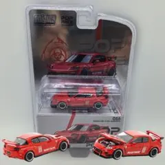 POP RACE 1/64 マツダ RX-8 RE雨宮 赤 BP版【新品】のサムネイル