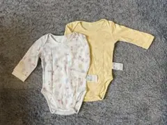 ユニクロ プーさん ボディスーツ 70 長袖 2枚セット