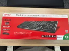 BUFFALO 有線キーボード スタンダードモデル bskbu100bk