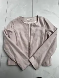 ROYAL PARTY ノーカラージャケット ピンク