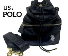 美品★U.S.POLO ASSN. 巾着ショルダーバッグ　2wayバッグ