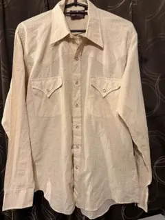 古着　チェック　ウエスタンシャツ