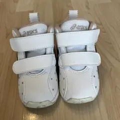 ASICS スクスクファーストシューズ　ホワイト 星柄