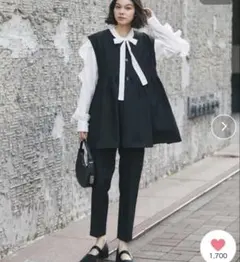 ジレ＆デーパートパンツ2点セットアップ