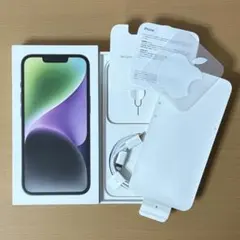【美品】iPhone14 空箱＋付属品完備 純正ケーブル SIMピン シール付き