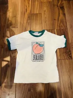 チャオパニック帝ピーPEACH プリント 半袖 リンガーTシャツのサムネイル