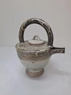 特大46cm】大型土瓶 急須 飾り物 陶磁器製 銘なし（蓋に修繕跡あり