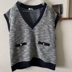 ツイード ベスト